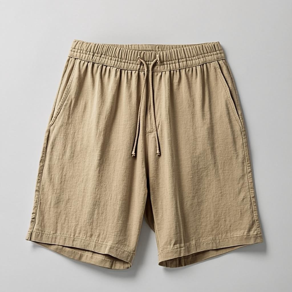 Wide-Leg Drawstring Shorts