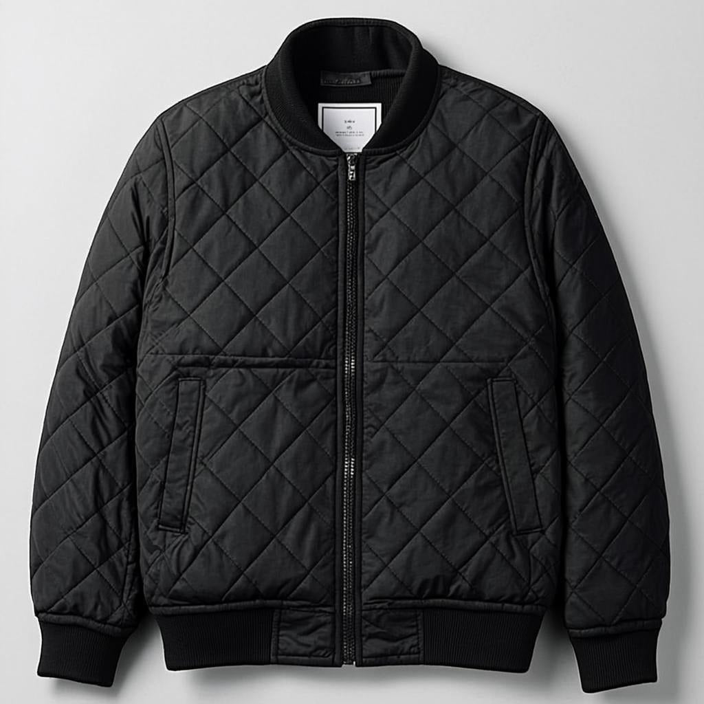 Quilted Bomber Jacket
