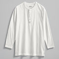 Textured Henley Longline Tee